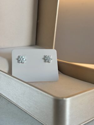 Brinco Flor Cravejado