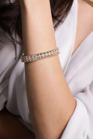 Bracelete Trevo Turquesa